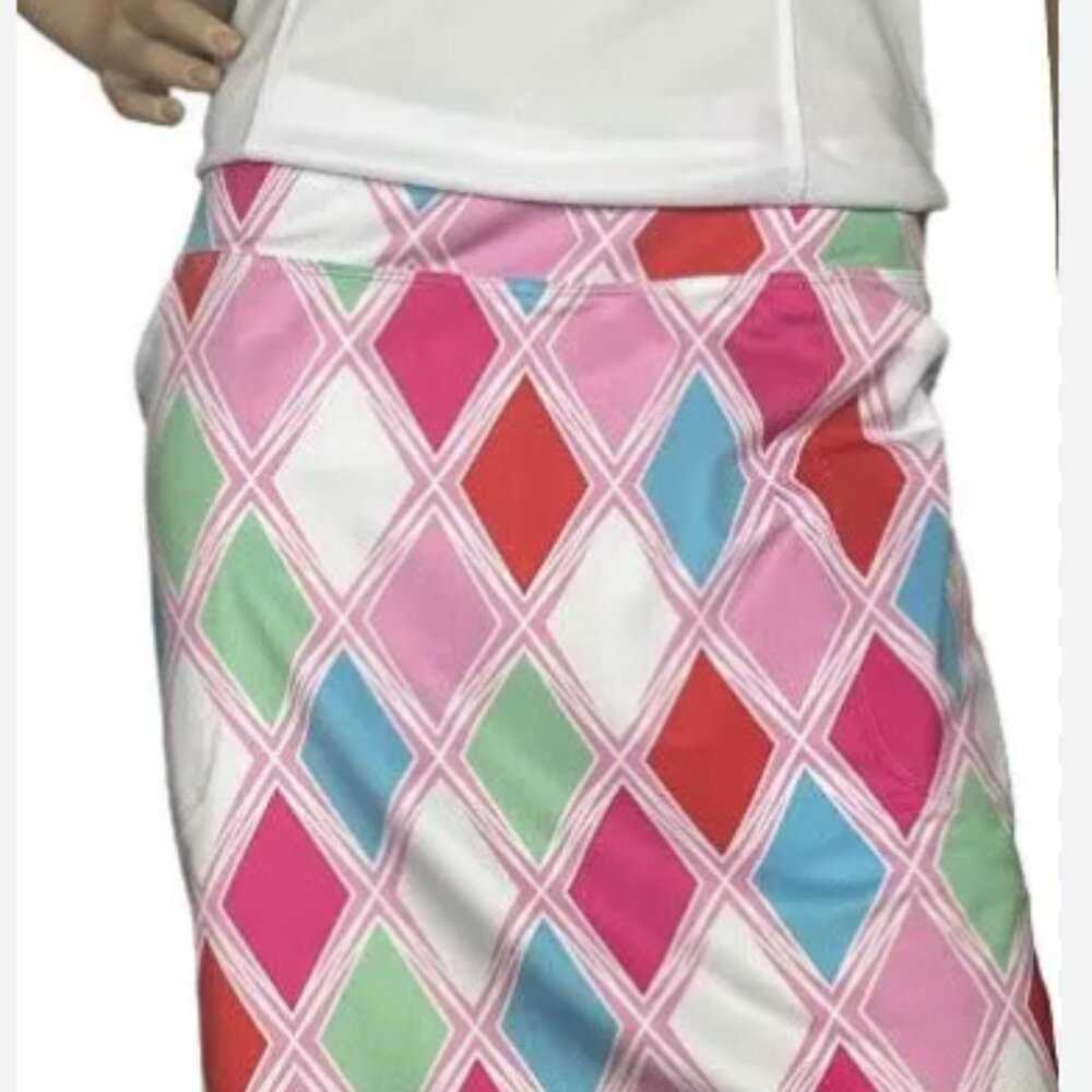 B Skinz Pink Diamond Skort Skirt Golf Tennis Size XL